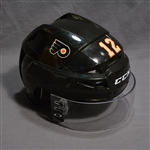 Raffl, Michael<br>Black Third CCM Helmet w/Visor<br>Philadelphia Flyers 2014-15<br>#12 