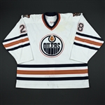 Chimera, Jason * <br>White 3rd Regular Season / Playoffs<br>Edmonton Oilers 2002-03<br>#28 Size: 58