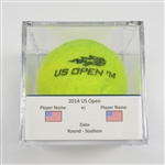 Albert Montanes vs. Leonardo Mayer<br>Match-Used Ball - Round 1 - Court 6<br>US Open Mens Singles 2014<br>#8/25/2014 