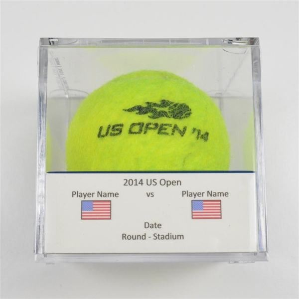 Albert Ramos-Vinolas vs. Sam Groth<br>Match-Used Ball - Round 1 - Court 15<br>US Open Mens Singles 2014<br>#8/26/2014 