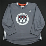adidas<br>Gray - Stadium Series Practice Jersey - Game-Issued (GI)<br>Washington Capitals 2017-18<br> Size: 58
