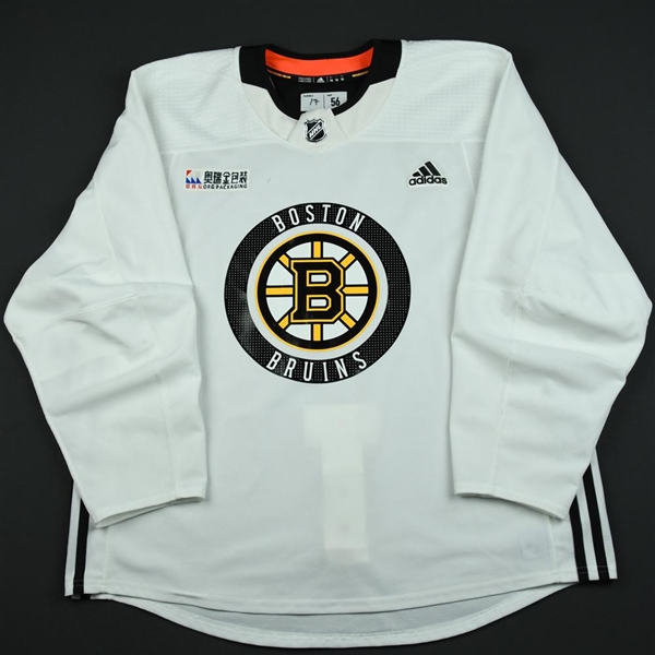bruins white practice jersey