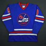 Hull, Bobby *<br>Blue - PHOTO-MATCHED<br>Winnipeg Jets 1974-75<br>#9 Size: L