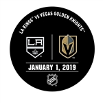 Vegas Golden Knights Warmup Puck<br>January 1, 2019 vs. Los Angeles Kings<br> 2018-19