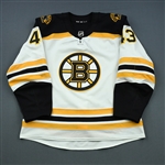 Heinen, Danton<br>White Set 1 (A removed)<br>Boston Bruins 2018-19<br>#43 Size: 56