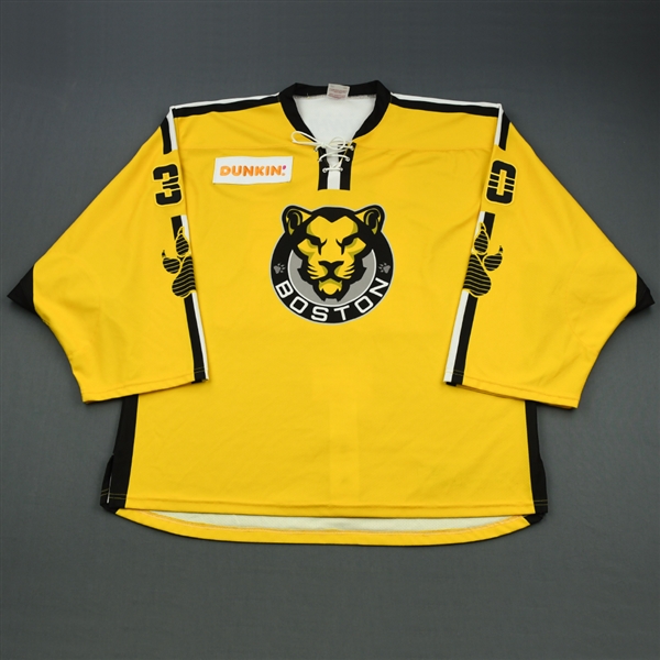 Litchfield, Madison<br>Yellow Set 2 (Back-Up Only)<br>Boston Pride 2018-19<br>#30 Size: G
