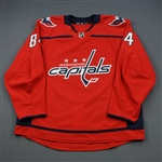 Bindulis, Kristofers<br>Red Set 1 - Training Camp Only<br>Washington Capitals 2018-19<br>#84 Size: 58
