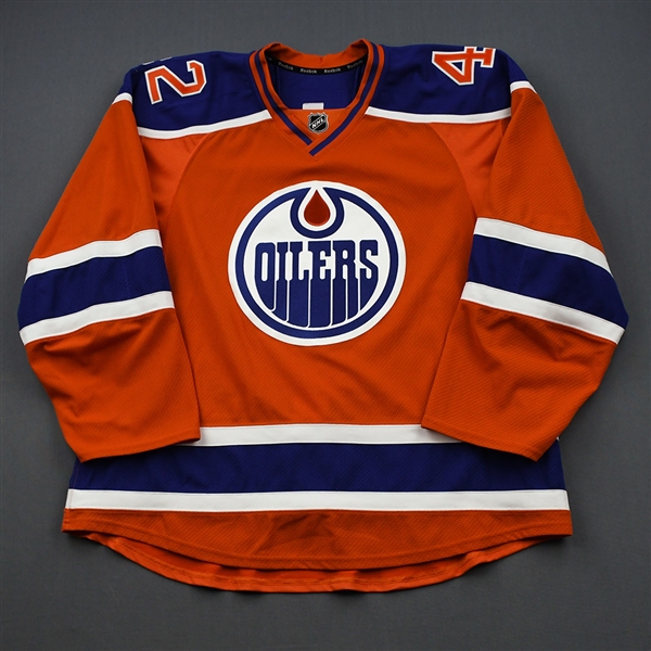 Slepyshev, Anton *<br>Orange Set 1 <br>Edmonton Oilers 2015-16<br>#42 Size: 58