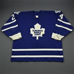 Wood, Randy *<br>Blue<br>Toronto Maple Leafs 1995-96<br>#24 Size: 56