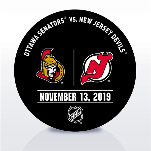 New Jersey Devils Warmup Puck<br>November 13, 2019 vs. Ottawa Senators<br>New Jersey Devils 2019-20<br>