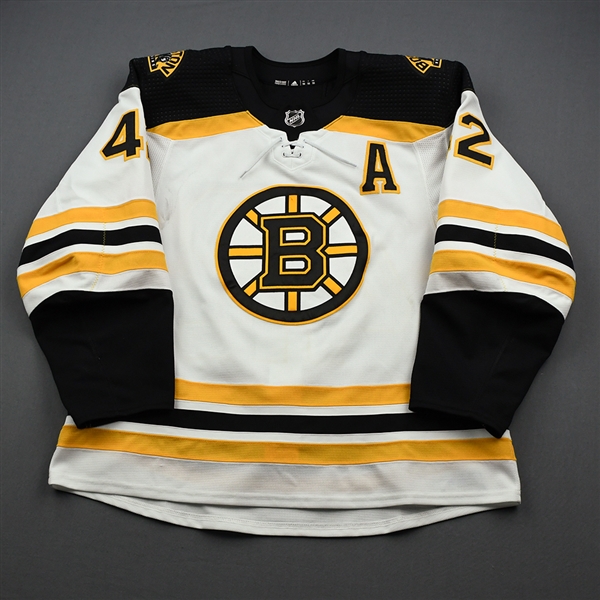 Backes, David<br>White Set 1<br>Boston Bruins 2019-20<br>#42 Size: 56