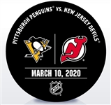 New Jersey Devils Warmup Puck<br>March 10, 2020 vs. Pittsburgh Penguins<br>New Jersey Devils 2019-20<br>