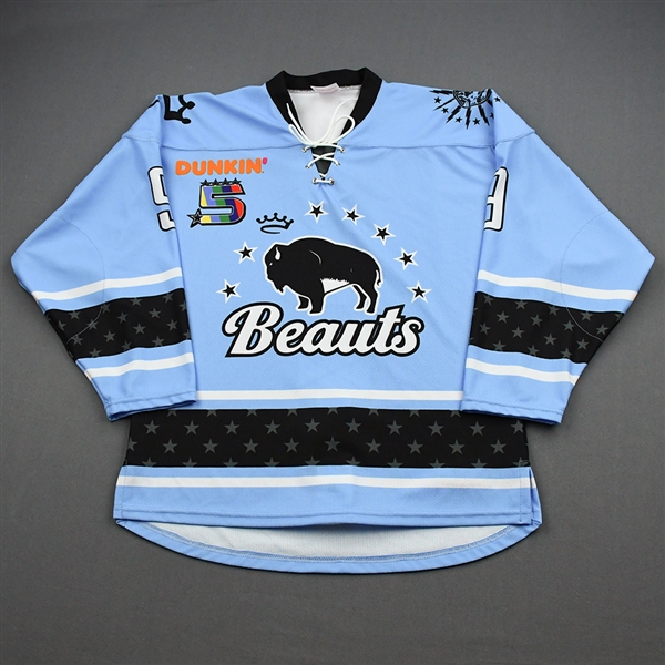 NNOB (No Name on Back)<br>Blue Set 1 (Game-Issued)<br>Buffalo Beauts 2019-20<br>#9 Size: SM