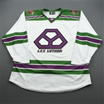 No Name or Number, Blank - <br>DC Lex Luthor (Game-Issued) - February 15, 2020 @ South Carolina Stingrays<br>Greenville Swamp Rabbits 2019-20<br> Size: 58
