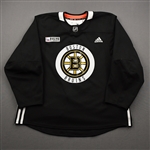 adidas<br>Black Practice Jersey w/ ORG Packaging Patch <br>Boston Bruins 2019-20<br> Size: 56