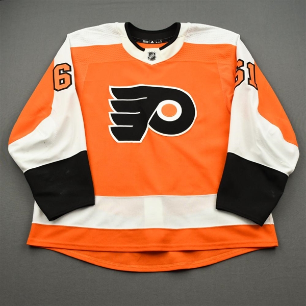 Braun, Justin<br>Orange Set 2<br>Philadelphia Flyers 2019-20<br>#61 Size: 58