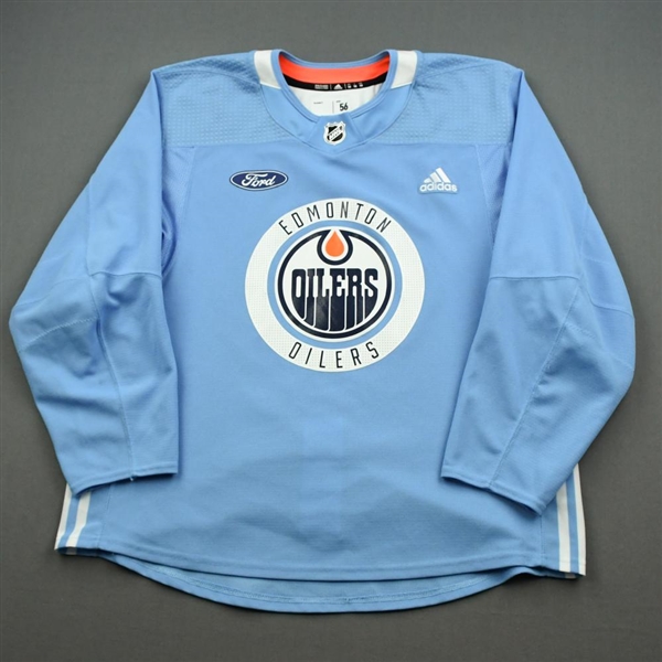 2019-20 Edmonton Oilers Team-Signed White Adidas Used Practice Jersey - NHL  Auctions