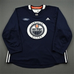 adidas <br>Navy Practice Jersey w/ Ford Patch<br>Edmonton Oilers 2019-20<br> Size: 58+
