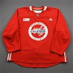 Burke, Callahan<br>Red Practice Jersey w/ MedStar Health Patch - CLEARANCE<br>Washington Capitals <br>#90 Size: 58