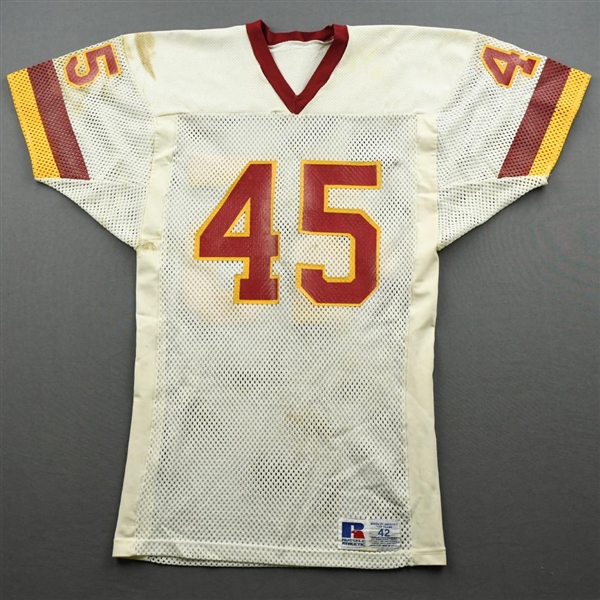Wilburn, Barry *<br>White - Super Bowl XXII - Photo-Matched & Video-Matched<br>Washington Redskins 1987<br>#45 Size: 42