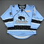 MacDougall, Autumn<br>Blue Lake Placid Set w/ Isobel Cup & End Racism Patch<br>Buffalo Beauts 2020-21<br>#9 Size:  SM