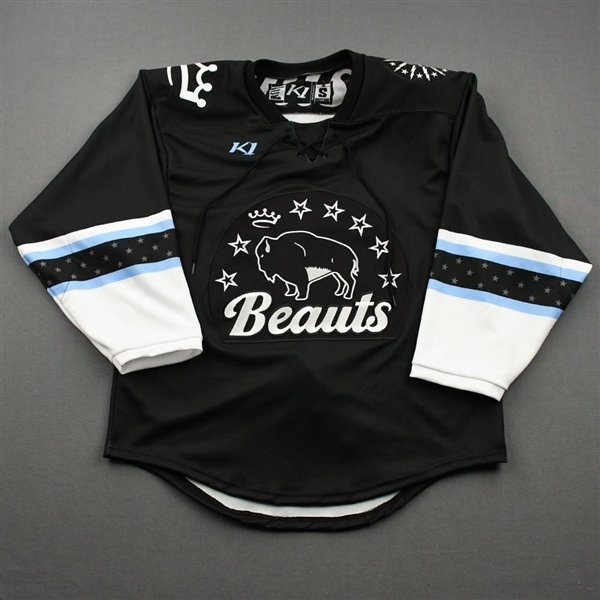 Blank, No Name Or Number<br>Black - CLEARANCE<br>Buffalo Beauts 2020-21<br> Size:  SM