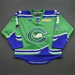 Hill, Laurel<br>Green Lake Placid/Playoffs Set w/ Isobel Cup & End Racism Patch (Game-Issued)<br>Connecticut Whale 2020-21<br>#10 Size:  MD