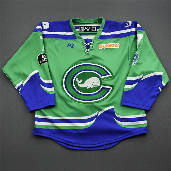 Ade, Rachael<br>Green Playoffs Set w/ Isobel Cup & End Racism Patch<br>Connecticut Whale 2020-21<br>#7 Size:  MD