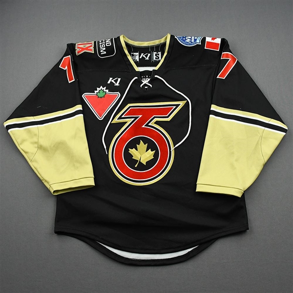 Clairmont, Taytum<br>Black Lake Placid Set w/ Isobel Cup & End Racism Patch (Inaugural Game & First Franchise Victory)<br>Toronto Six 2020-21<br>#17 Size:  SM