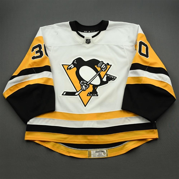 Murray, Matt *<br>White Playoffs - Photo-Matched<br>Pittsburgh Penguins 2018-19<br>#30 Size: 58G