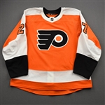 Bigras, Chris<br>Orange Set 1 - Training Camp Only<br>Philadelphia Flyers 2020-21<br>#27 Size: 56