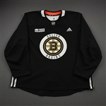 adidas<br>Black Practice Jersey w/ ORG Packaging Patch <br>Boston Bruins 2020-21<br># Size: 58