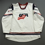 van Riemsdyk, James *<br>White World Championship<br>Team USA Hockey 2011<br>#16 Size: 62