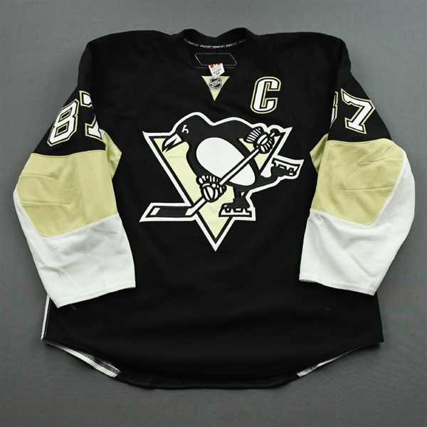 Crosby, Sidney *<br>Black w/C - Photo-Matched<br>Pittsburgh Penguins 2008-09<br>#87 Size: 56