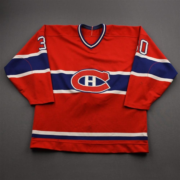 Nilan, Chris *<br>Red - Photo-Matched<br>Montreal Canadiens 1987-88<br>#30 Size: NA
