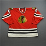 Suter, Gary *<br>Red - Photo-Matched - Previously Worn by Frantisek Kucera<br>Chicago Blackhawks 1993-94<br>#6 Size: 54