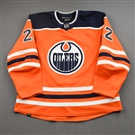Barrie, Tyson<br>Orange Set 1<br>Edmonton Oilers 2021-22<br>#22 Size: 56