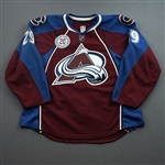 MacKinnon, Nathan *<br>Burgundy w/ 20th Anniversary Patch - Photo-Matched<br>Colorado Avalanche 2015-16<br>#29 Size: 56