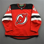 Bastian, Nathan<br>Red Set 2<br>New Jersey Devils 2021-22<br>#14 Size: 58