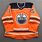 Archibald, Josh<br>Orange Set 1<br>Edmonton Oilers 2021-22<br>#15Size: 54