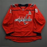 Backstrom, Nicklas<br>Red Set 1 w/A - Game-Issued (GI)<br>Washington Capitals 2021-22<br>#19 Size: 56