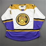 Drake, David<br>MARVEL Thanos w/Socks - Worn February 19, 2022 @ Reading Royals (Autographed)<br>Wheeling Nailers 2021-22<br>#8 Size: 58