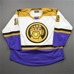 Ortiz, Chris<br>MARVEL Thanos w/Socks - Worn February 19, 2022 @ Reading Royals (Autographed)<br>Wheeling Nailers 2021-22<br>#18 Size: 54