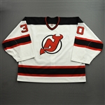 Brodeur, Martin *<br>White 3rd Regular Season / Playoffs - 400th Career Victory<br>New Jersey Devils 2003-04<br>#30 Size: 60G