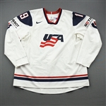 Kreider, Chris *<br>White - World Championship<br>Team USA Hockey 2011<br>#19 Size: 60