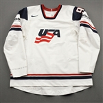 Ryan, Bobby *<br>White, Mens World Championship - Photo-Matched<br>Team USA Hockey 2012<br>#9 Size: 60