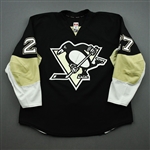 Adams, Craig *<br>Black Set 1 - Photo-Matched<br>Pittsburgh Penguins 2013-14<br>#27 Size: 56