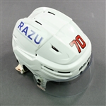 Boqvist, Jesper<br>White, Bauer Helmet w/ Bauer Shield<br>New Jersey Devils 2021-22<br>#70 Size: Medium
