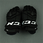 Bahl, Kevin<br>Black Third, CCM HGTKXP Gloves<br>New Jersey Devils 2021-22<br>#88 Size: 15"