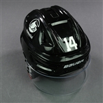Bastian, Nathan<br>Black, Bauer Helmet w/ Bauer Shield<br>New Jersey Devils 2021-22<br>#14 Size: Medium